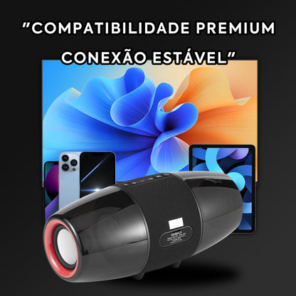 Caixa De Som Bluetooth Sabala Dr-206 Preto Portátil