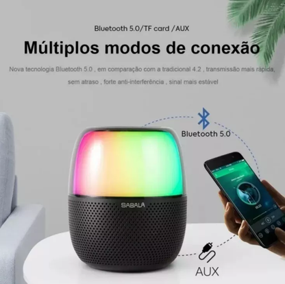 Sabala Dr-102 Portable Bluetooth Speaker with LED Light