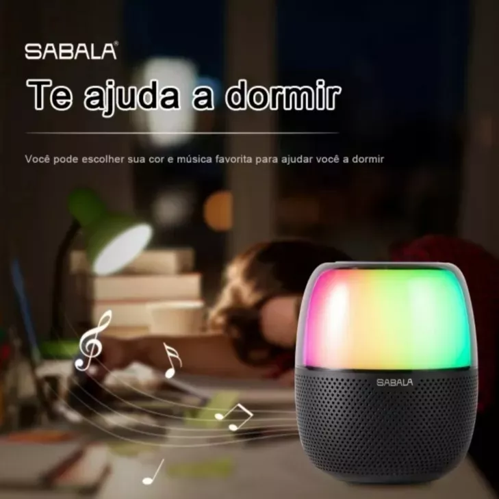 Sabala Dr-102 Portable Bluetooth Speaker with LED Light