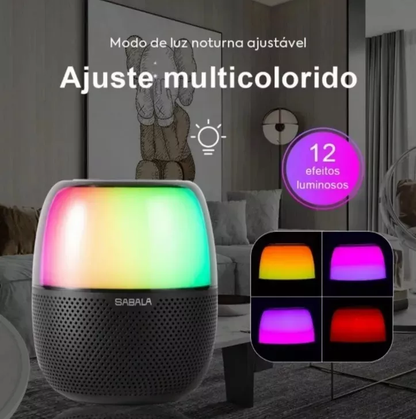 Sabala Dr-102 Portable Bluetooth Speaker with LED Light