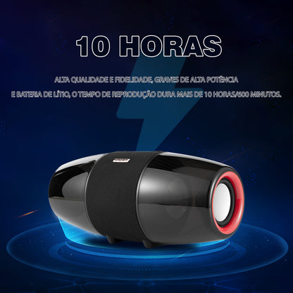 Caixa De Som Bluetooth Sabala Dr-206 Preto Portátil